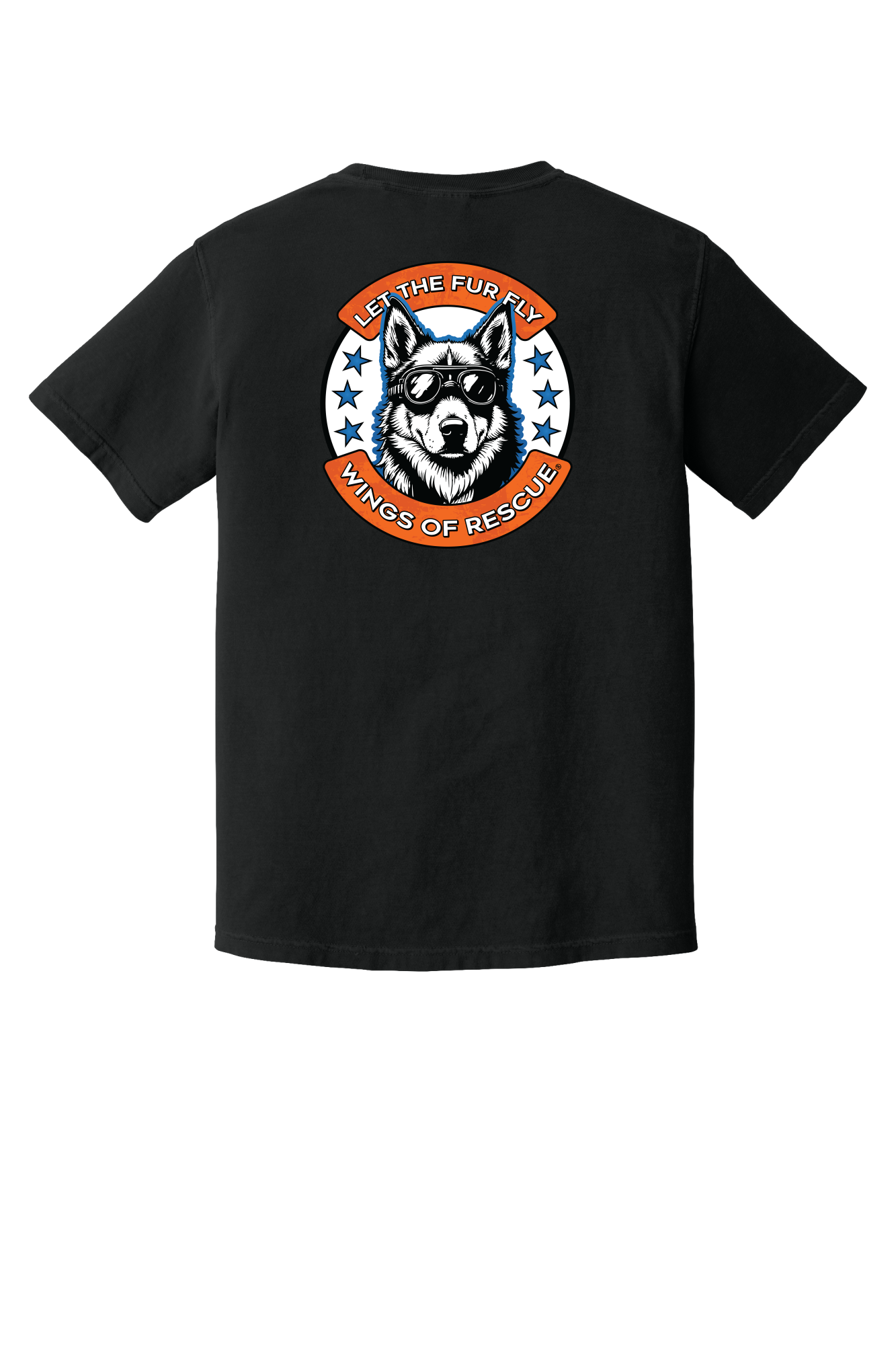 Wings of Rescue Unisex Dog Aviator Garment-Dyed T-shirt