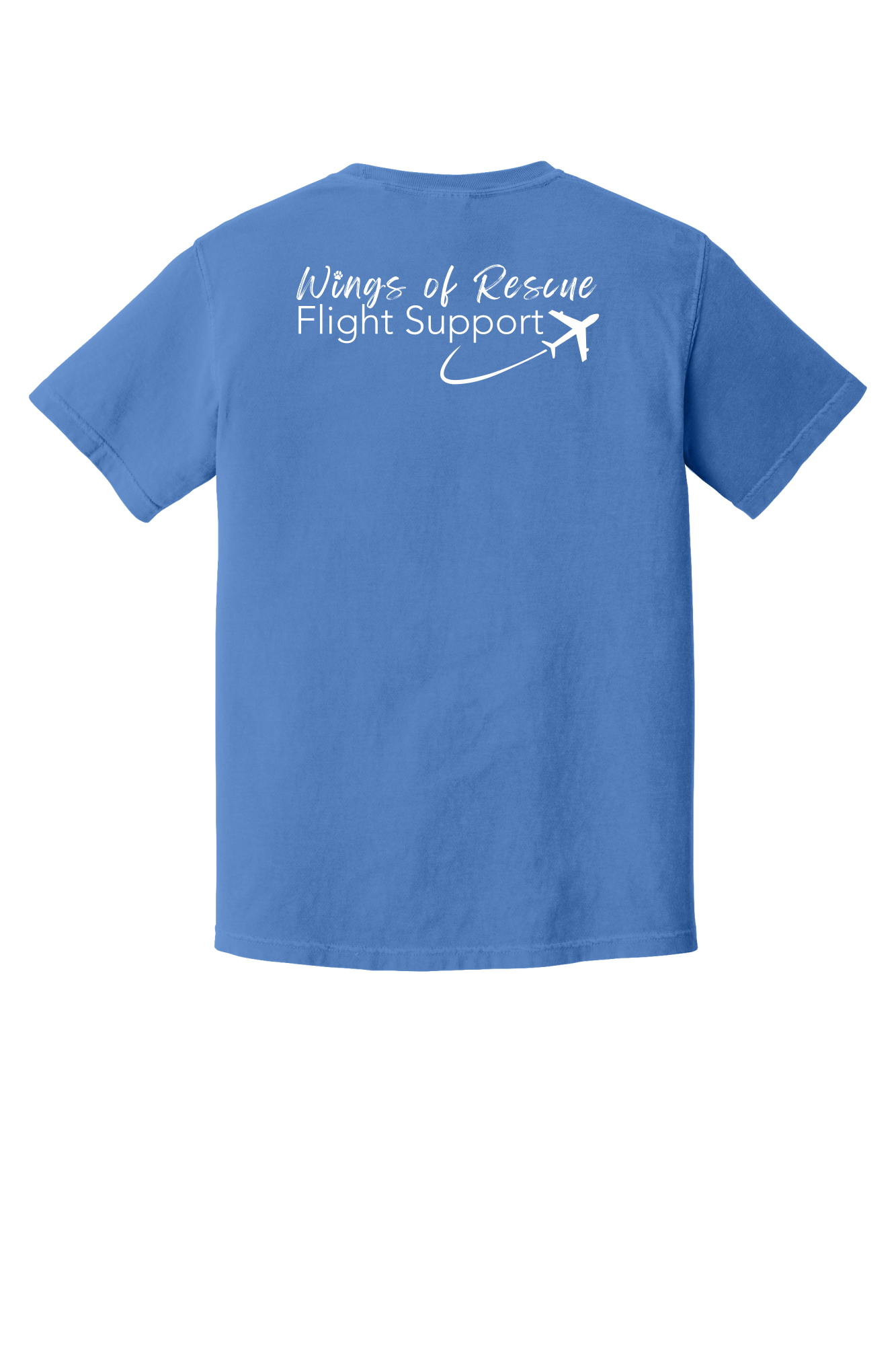 Wings of Rescue Flight Support Unisex Garment-Dyed Heavyweight Cotton Tee