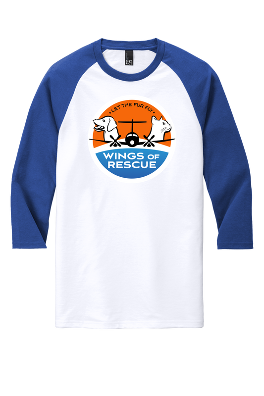 Wings of Rescue Unisex Tri-Blend 3\4 Raglan Tee