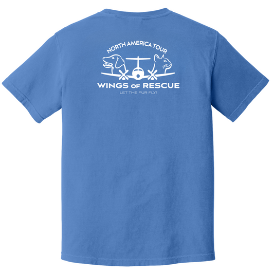 North America Tour Unisex Garment-Dyed Heavyweight Cotton Tee