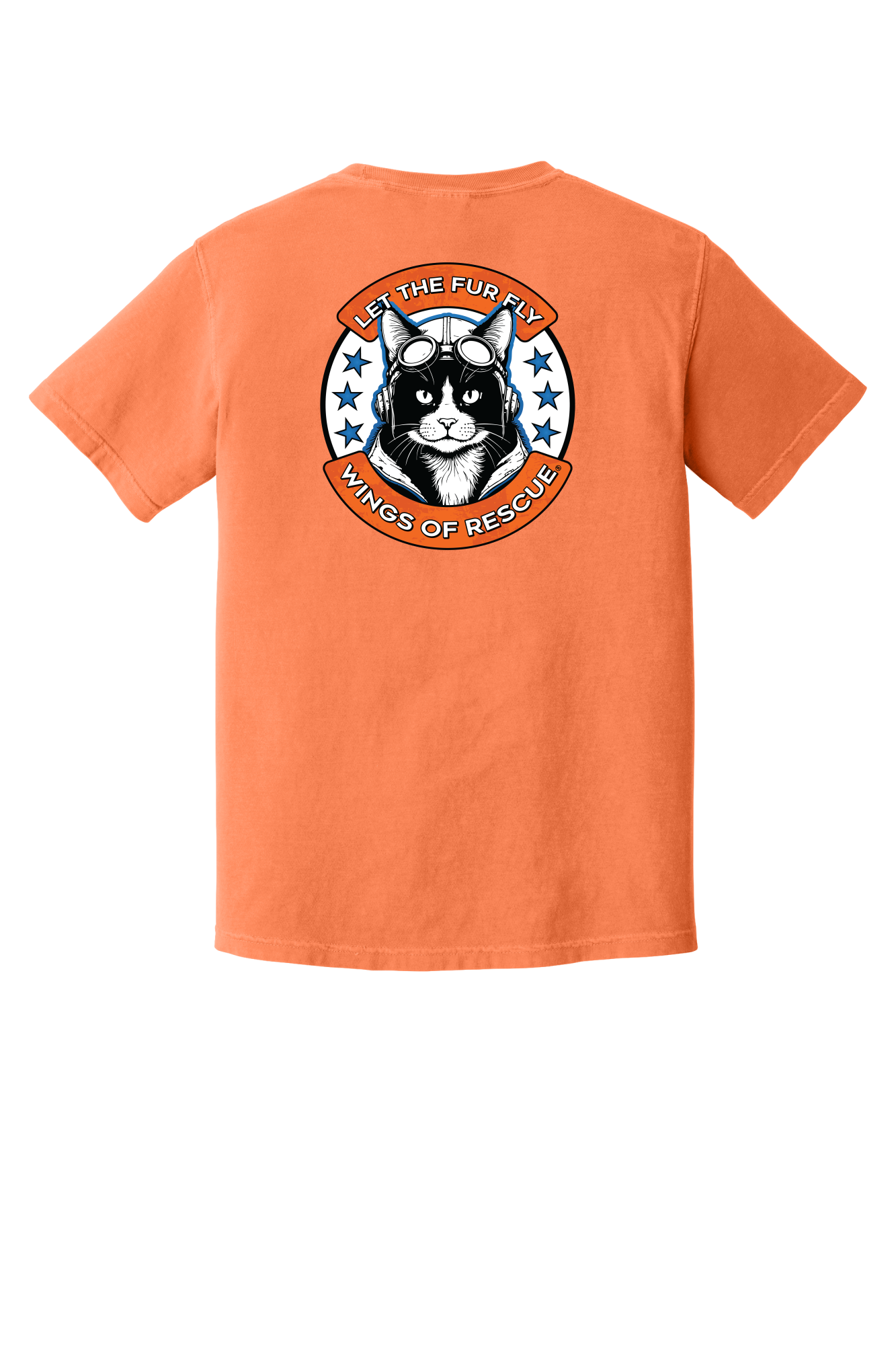Wings of Rescue Unisex Cat Aviator Garment-Dyed T-shirt