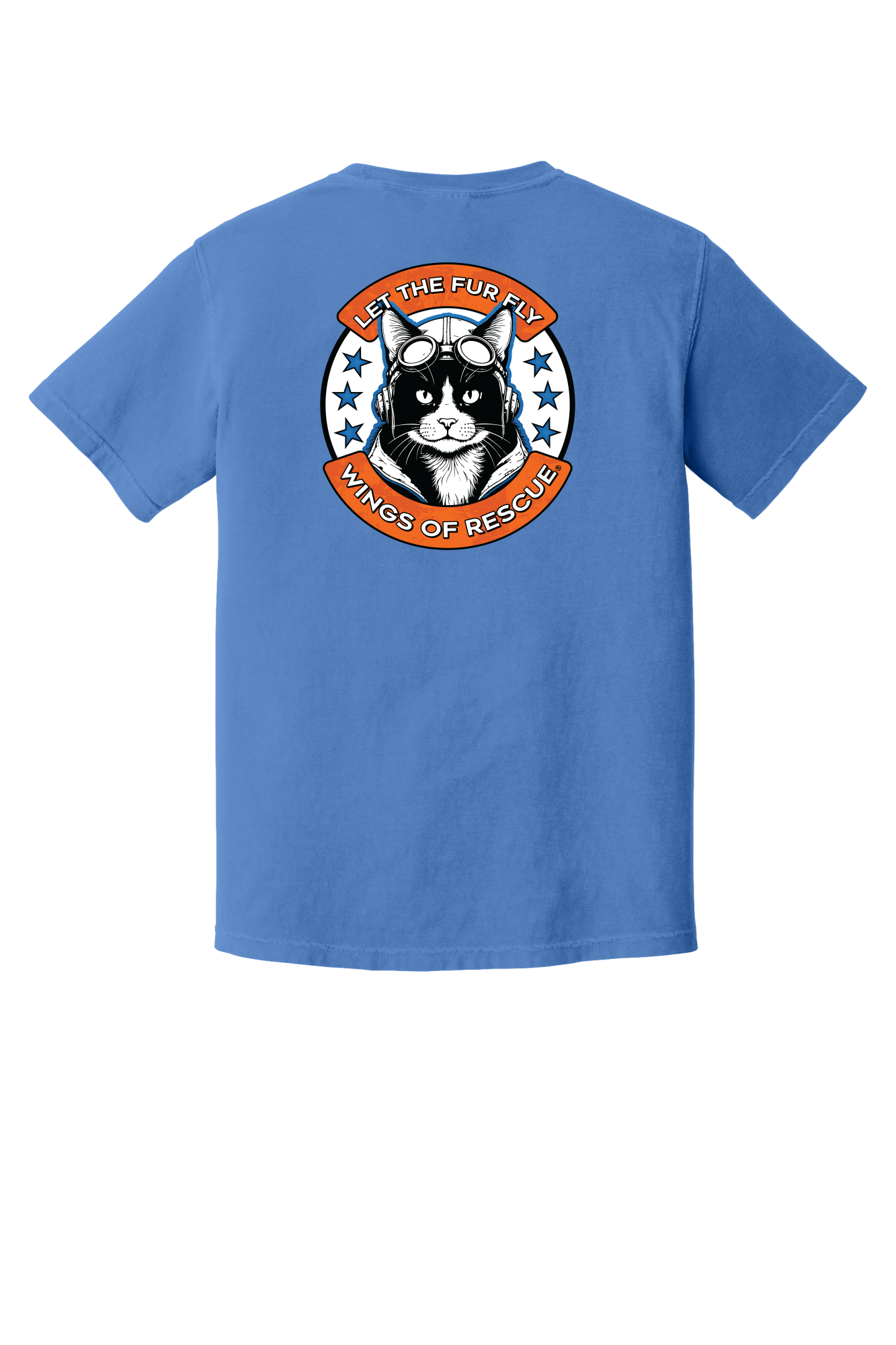 Wings of Rescue Unisex Cat Aviator Garment-Dyed T-shirt