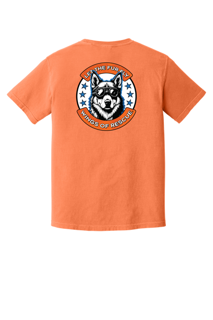 Wings of Rescue Unisex Dog Aviator Garment-Dyed T-shirt