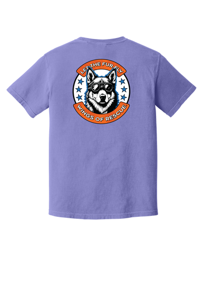 Wings of Rescue Unisex Dog Aviator Garment-Dyed T-shirt
